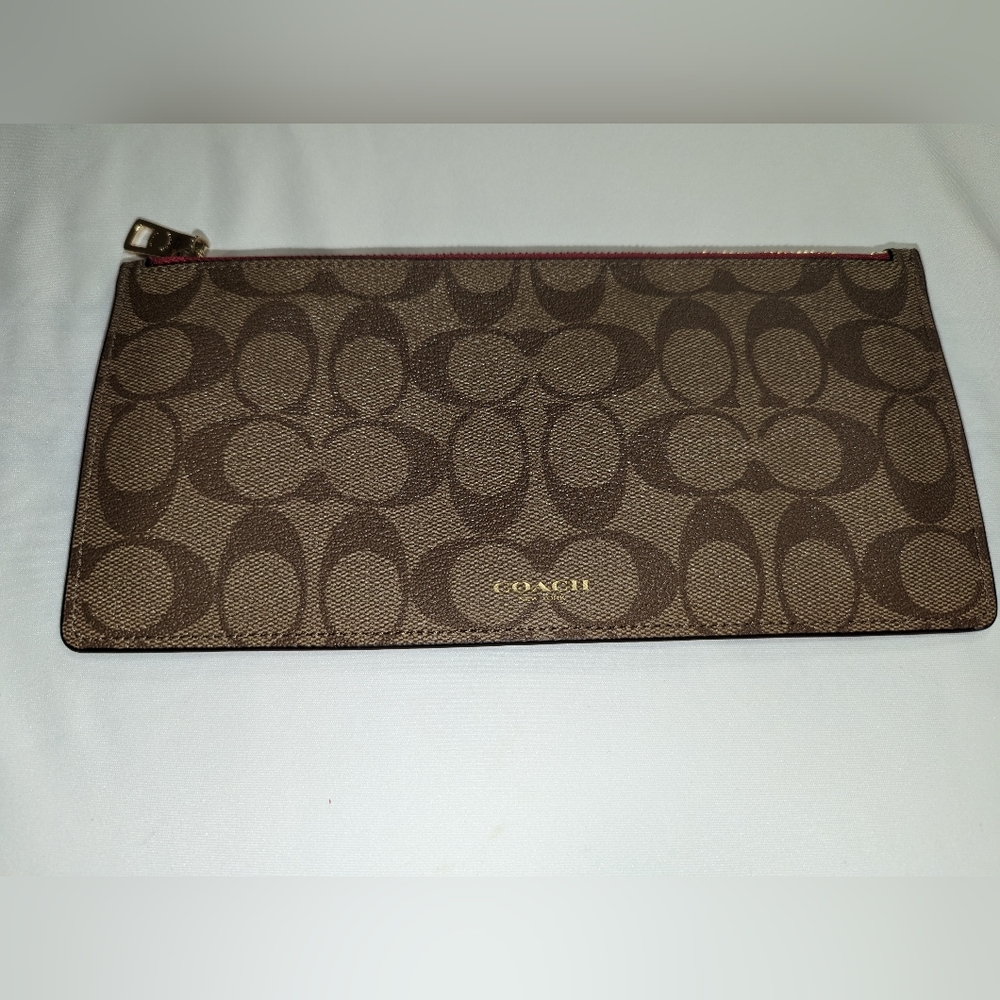 Vintage Coach flat clutch